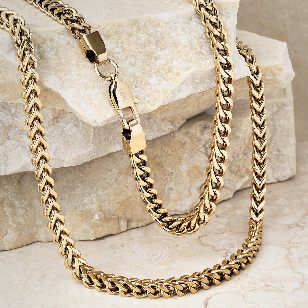 Cadena Franco Hombre Oro Laminado