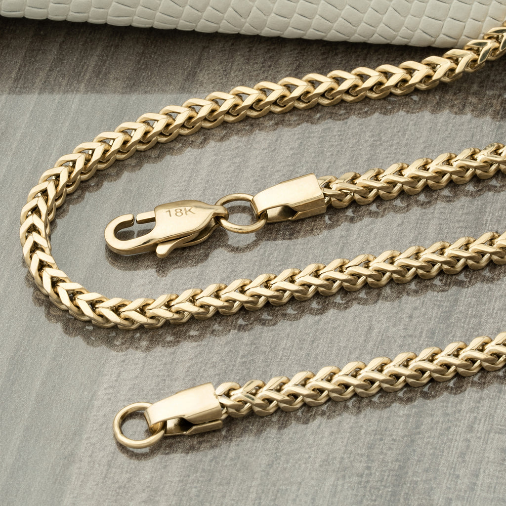 Cadena Franco Hombre Oro Laminado