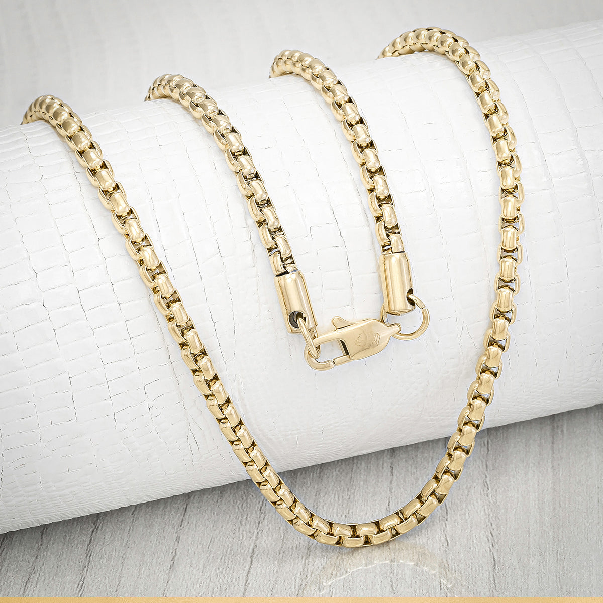 Cadena Veneciana Hombre Oro Laminado