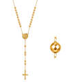 Rosario Amarillo Grande Oro 18k