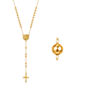 Rosario Amarillo Pequeño Oro 18k