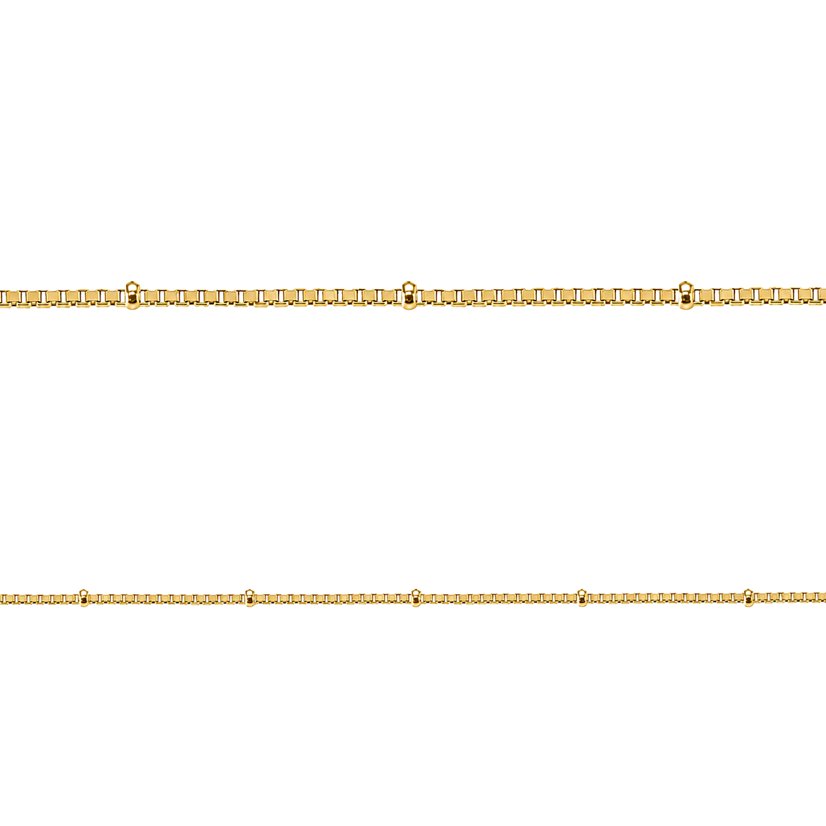 Cadena Veneciana Satelital Oro 18k Mujer