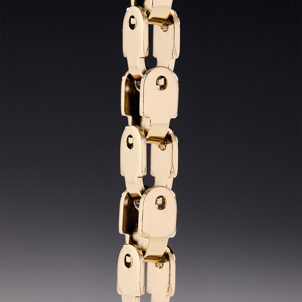 Cadena Cross Hombre Oro Laminado