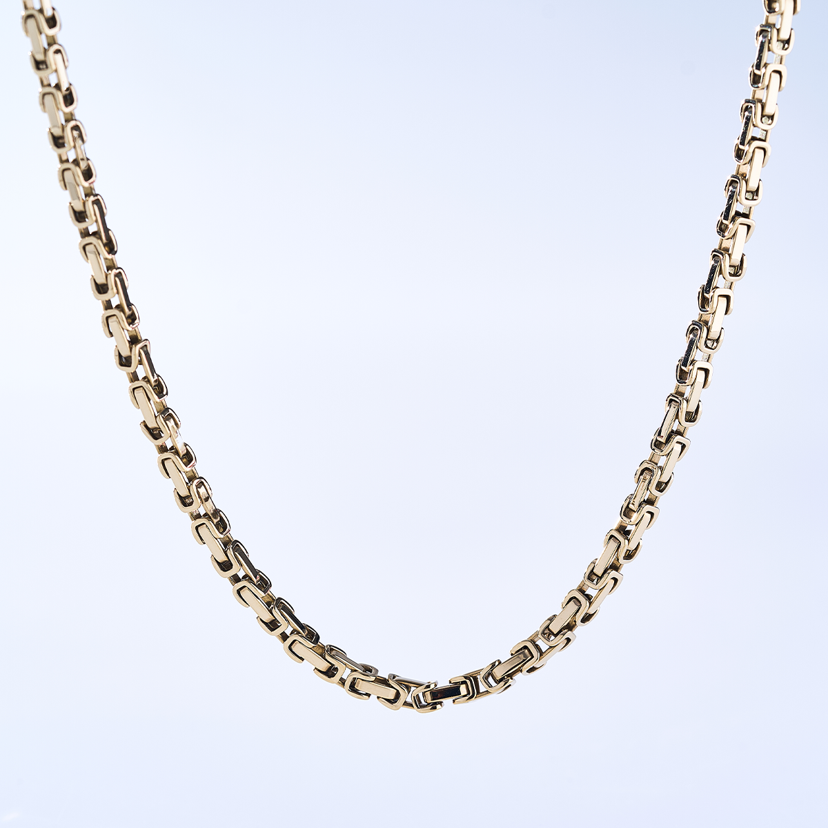 Cadena Rústica Hombre Oro Laminado
