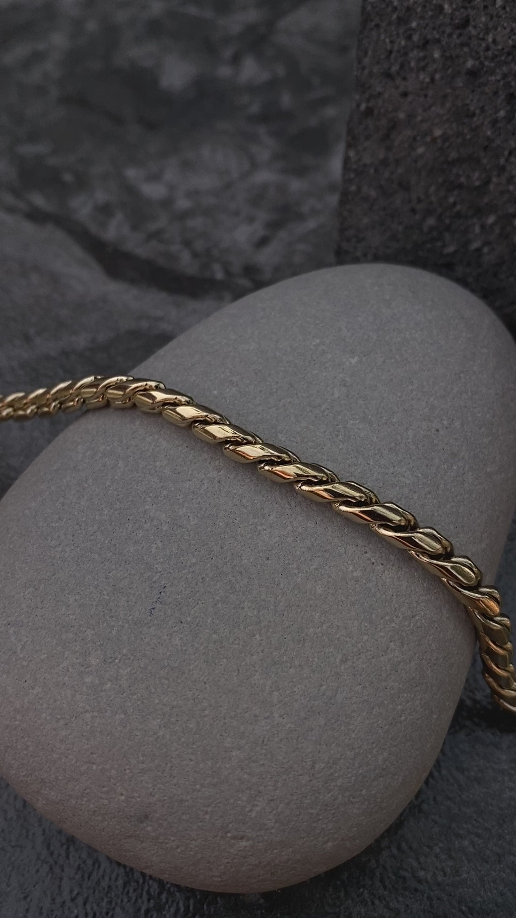 Cadena Espiga Hombre Oro Laminado
