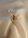 Arete Mariposa Liso y Circon